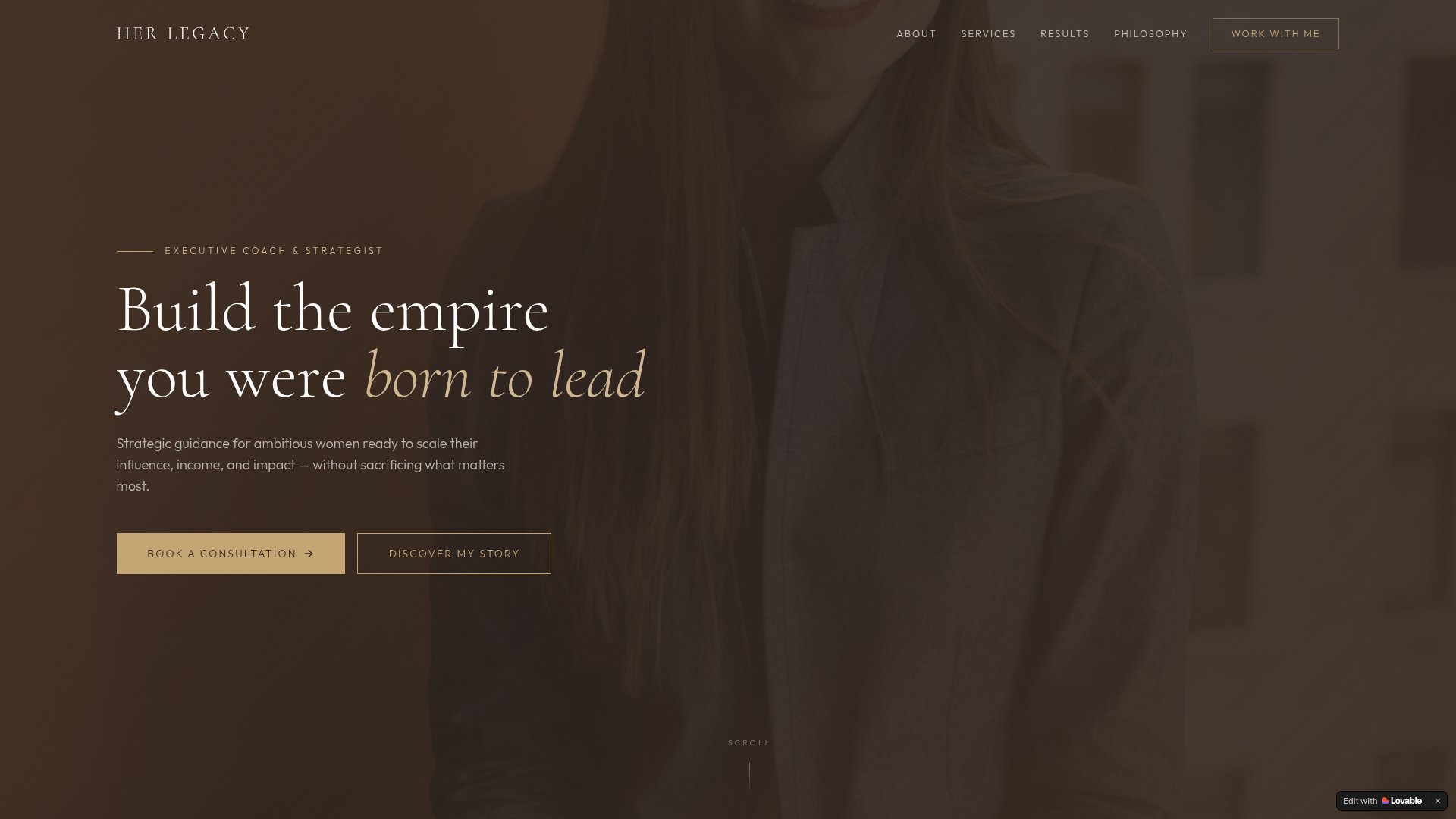Her Legacy template preview